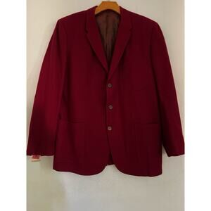 Vintage Amalgamated Clothing Workers Of America 60s Mod Ivy Style Blazer Men Red